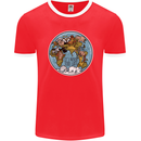 Climate Change It's Never Too Late Mens Ringer T-Shirt FotL Red/White