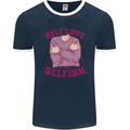 Self Love is Not Selfish Mens Ringer T-Shirt FotL Navy Blue/White