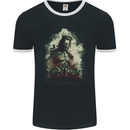 The Lord of Zombies Halloween Mens Ringer T-Shirt FotL Black/White