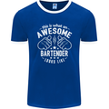 An Awesome Bartender Looks Like Mens Ringer T-Shirt FotL Royal Blue/White