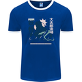 Daidarabotchi Japanese Yokai Mythology Mens Ringer T-Shirt FotL Royal Blue/White