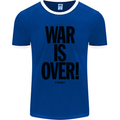 War Is Over if You Want It John Lennon Mens Ringer T-Shirt FotL Royal Blue/White