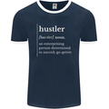 Hustler Definition Hustle Mens Ringer T-Shirt FotL Navy Blue/White
