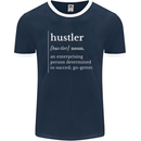Hustler Definition Hustle Mens Ringer T-Shirt FotL Navy Blue/White
