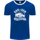 Dad & Son Best Friends for Life Mens Ringer T-Shirt FotL Royal Blue/White