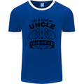 An Uncle Nob Head Looks Like Uncle's Day Mens Ringer T-Shirt FotL Royal Blue/White