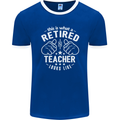 This Is What a Retired Teacher Looks Like Mens Ringer T-Shirt FotL Royal Blue/White