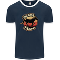 Mustang Mama Equestrian Horse Mothers Day Mens Ringer T-Shirt FotL Navy Blue/White