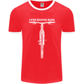 Lifer Behind Bars Cycling Cyclist Funny Mens Ringer T-Shirt FotL Red/White