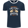 Awesome Chef Looks Like Funny Cooking Mens Ringer T-Shirt FotL Navy Blue/White