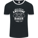 This Is What an Awesome Baker Looks Like Mens Ringer T-Shirt FotL Black/White