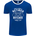 This Is What a Retired Butcher Looks Like Mens Ringer T-Shirt FotL Royal Blue/White