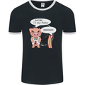 Bacon I'm Your Father Funny Food Diet Mens Ringer T-Shirt FotL Black/White