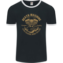 Death Machine Biker Motorcycle Motorbike Mens Ringer T-Shirt FotL Black/White