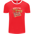 Flugelhorn Music Speaks Where Words Fail Mens Ringer T-Shirt FotL Red/White