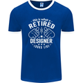 This Is What a Retired Designer Looks Like Mens Ringer T-Shirt FotL Royal Blue/White