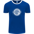 Moonchild Cancer Zodiac Mens Ringer T-Shirt FotL Royal Blue/White