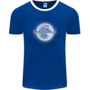 Moonchild Cancer Zodiac Mens Ringer T-Shirt FotL Royal Blue/White
