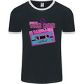 Born In the 80s Funny Birthday Music 80's Mens Ringer T-Shirt FotL Black/White