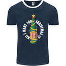 All I Want for Christmas Is Beer Mens Ringer T-Shirt FotL Navy Blue/White