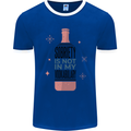 Vodka Sobriety Vodkabulary Alcohol Mens Ringer T-Shirt FotL Royal Blue/White