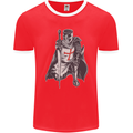 A Nights Templar St. George's Day England Mens Ringer T-Shirt FotL Red/White