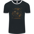 Moon Phases Celestial Pagan Mens Ringer T-Shirt FotL Black/White