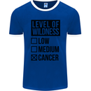 Levels of Wildness Cancer Mens Ringer T-Shirt FotL Royal Blue/White