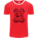 The Golden Age of Bicycles Cyclist Cycling Mens Ringer T-Shirt FotL Red/White