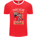 Pride MMA Muay Thai Mixed Martial Arts Mens Ringer T-Shirt FotL Red/White