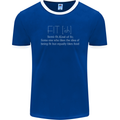 Fit ish Funny Gym Training Top Overweight Mens Ringer T-Shirt FotL Royal Blue/White