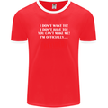 I'm Officially Retired Retirement Funny Mens Ringer T-Shirt FotL Red/White