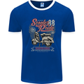 Scooter Pride 88 Motorbike Motorcycle Mens Ringer T-Shirt FotL Royal Blue/White