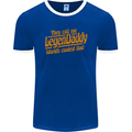 Legendaddy Funny Father's Day Daddy Mens Ringer T-Shirt FotL Royal Blue/White