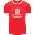 No Oil Left Vehicle Overnight 4X4 Off Road Mens Ringer T-Shirt FotL Red/White