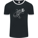 An Argentine Tegu Lizard Mens Ringer T-Shirt FotL Black/White