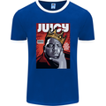 Juicy Rap Music Hip Hop Rapper Mens Ringer T-Shirt FotL Royal Blue/White