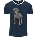 A Coonhound Dog Mens Ringer T-Shirt FotL Navy Blue/White