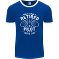 This Is What a Retired Pilot Looks Like Mens Ringer T-Shirt FotL Royal Blue/White