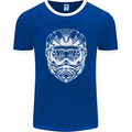 Downhill Mountain Biking Helmet DH MTB Mens Ringer T-Shirt FotL Royal Blue/White