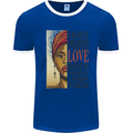 Stick With Love Black Lives Matter Mens Ringer T-Shirt Royal Blue/White
