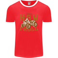 Quad Bike How I Roll Mens Ringer T-Shirt FotL Red/White