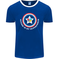 Autism Is My Superpower Autistic Mens Ringer T-Shirt FotL Royal Blue/White