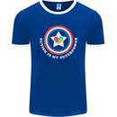 Autism Is My Superpower Autistic Mens Ringer T-Shirt FotL Royal Blue/White