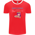 Snaccident Funny Food Pizza Diet Gym Fat Mens Ringer T-Shirt FotL Red/White