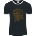 Join Our Coven Funny Halloween Pumpkin Mens Ringer T-Shirt FotL Black/White