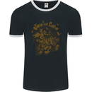 Join Our Coven Funny Halloween Pumpkin Mens Ringer T-Shirt FotL Black/White