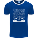 My Boat Has Sunk Sailing Sailor Boat Canoe Mens Ringer T-Shirt FotL Royal Blue/White