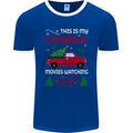 Christmas is Gaming Time Funny Gamer Mens Ringer T-Shirt FotL Royal Blue/White