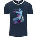 All I Need Is Snow and a Mountain Mens Ringer T-Shirt FotL Navy Blue/White